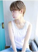 天神【BIRTH】毛先パーマ×フォギーベージュサイドスタイル