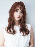 『 オレンジベージュ』外国人風ナチュラルウェーブ♪