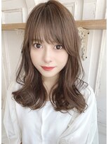 大人っぽこなレイヤー（前髪大人かわいいココアブラウン）