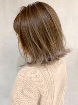 アイティー バイ アルバム 浦和店(IT by ALBUM)&nbsp;ハイライトグレージュ_ココアブラウンフリンジウェーブ_ba275212