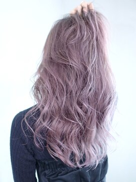 アルバム 銀座(ALBUM GINZA) ラベンダーロング_セミウェットウェーブオリーブカラー_ba308552