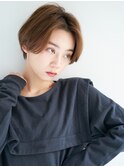 クールショートキャラメルベージュ[新宿三丁目]