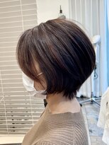 ネオリーブアオバ 高田馬場店(Neolive aoba)&nbsp;マスクにも合う♪くびれるショートボブ　神業の襟足処理が◎