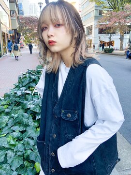 レトン 銀座(leton) ウルフ/インナーカラー/イヤリングカラー/フェイスフレーミング