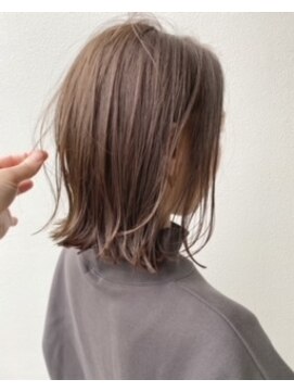 トリート 南行徳本店(TREAT) ぱつっとボブ×ピンクベージュ/南行徳