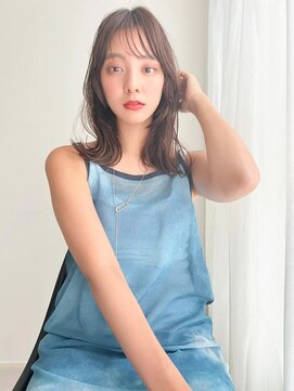 リベルテ(LIBERTE) Liberte銀座 大人可愛いシアーカラー×シースルーバング