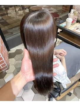 シェノン 武庫之荘(CHAINON) 黒髪/グレージュカラー/ボブウルフ/ココアベージュ/髪質改善