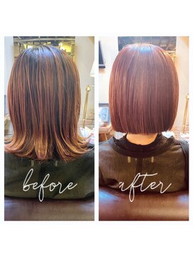 アックスピュア(axe pure) 冬におすすめ★オレンジボブ