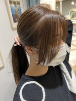 ロンド ストラーダ 心斎橋(Lond strada)&nbsp;韓国前髪顔周りロング×デザインカラー[心斎橋/髪質改善]