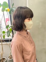 テトヘアー(teto hair)&nbsp;パーマヘア　ボブパーマ　重た目前髪　緩めパーマ　ボブ-