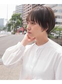 大人可愛いマッシュショート20代30代40代ハイトーンショートボブ