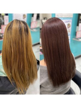 ヘアアンドメイク サファイア 豊橋店(ヘア&メイク SAPPHIRE) #イメチェン#エクステ#大変身#ギャル#清楚#正義