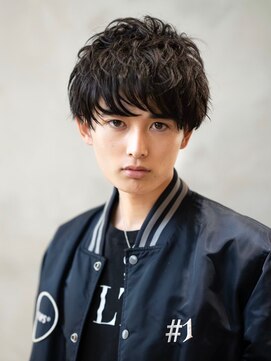 ハバナ 渋谷(HAVANA) アッシュブラック/束感マッシュパーマ/刈り上げ/ツーブロック