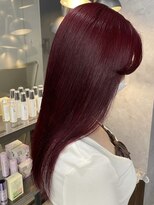 ラックスビー ガーデン 西宮北口駅前店(LUXBE GARDEN)&nbsp;ブリーチなし レッドカラー ボルドーカラー 赤髪 レッドブラウン