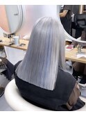 ケアブリーチを使用したデザインカラー　スタイリスト阿部ちあき