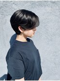 耳掛けハンサムショート