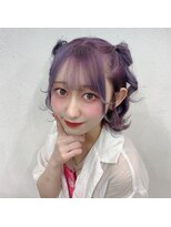 ドットハリス(.Hallis) ブリーチカラー/ラベンダーカラー/前髪カット