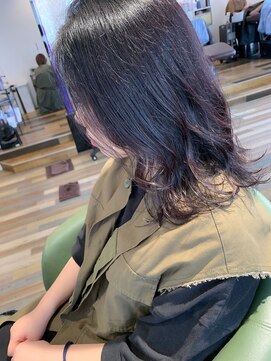 ヘアースパリゾート リアン 燕三条店(Lien) 暗髪_ダークラベンダー_