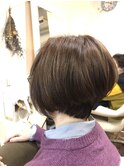 前下がりグラデーションボブでシルエットも美しく！