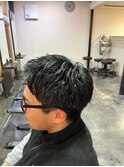 黒髪ボブルフネビージュ小顔ワンレンスペインカール