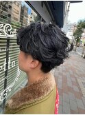 #フェザーパーマ#ニュアンスパーマ#マッシュ#センターパート