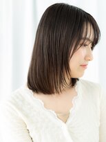 カバーヘア ブリス 大宮西口(COVER HAIR bliss)&nbsp;コアブラウンシースルーバングミディアム//大宮20代30代40代