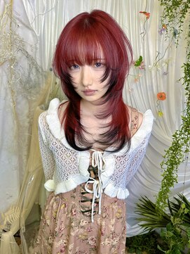 アリートウキョウ(ALLY TOKYO) ハッシュカットシャギーウルフレイヤーカットロングウルフカット