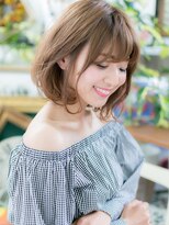 カバーヘア ブリス 志木南口駅前店(COVER HAIR bliss)&nbsp;顔まわりレイヤー大人可愛いゆるふわミディアムc7志木20代30代