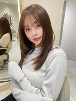 サイン 渋谷(SIGN)&nbsp;韓国ヘアーハッシュカットレイヤーカットグレージュブリーチ無し