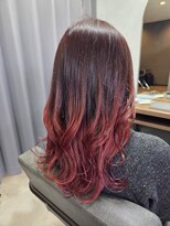 テーラヘアー 土気あすみが丘店(TELA HAIR)&nbsp;レッド×グラデーション