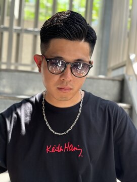 ロンドガルマン 名古屋(Lond GULLMAN) フェード×七三ビジネススタイル【名古屋駅メンズカット】