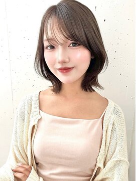 ビーチ(BEACH) ◎小顔イメチェンレイヤーボブくびれベージュサイドバング前髪