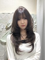 ハチ(HACHI)&nbsp;シャギーレイヤー×ショコラブラウン