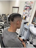 リバースセンターパートニュアンスパーマニュアンスウルフダウR