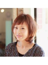 ヘアーグリーン(Hair green) ふんわりひし形ボブ