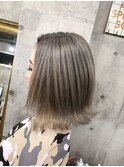 【MIRAC町田店河原崎】アッシュグレージュミディボブ