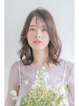 ロージーバイフーガヘアー 元住吉店(Rosy by FUGAhair) シースルーバング×レイヤーミディ20代30代40代50代