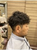 20代30代オシャレロッドパーマツーブロ