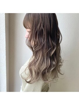 ルーツ(ROOTS) 毛先ブリーチあり/アッシュベージュ