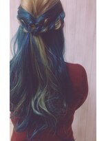 エヌプラス(N+)&nbsp;◇イヤリングカラー【ブルー】×簡単アレンジ デザインカラー