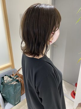 フレームプラス 御堂筋難波店(FRAME +) 肩ラインの外はねボブ