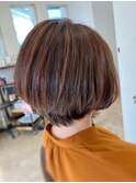ショートボブヘア×デザインカラー♪〔八戸,田向〕