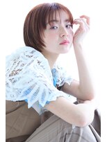 アルベロ(albero) シースルーバング×イメチェン×オレンジブラウン20代30代40代