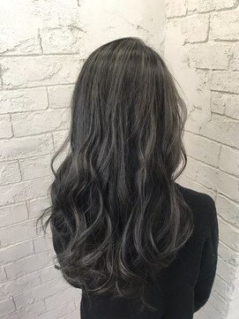 アジールヘア 所沢プロペ通り店(agir hair) グレージュグレーアッシュグレーカラーウェーブ所沢小手指