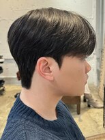 韓国シースルーダンディーカットダウンパーマ