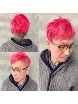 トゥージュ ベル(Toujours Belle)&nbsp;ツーブロマッシュウルフ×ネオピンクカラー