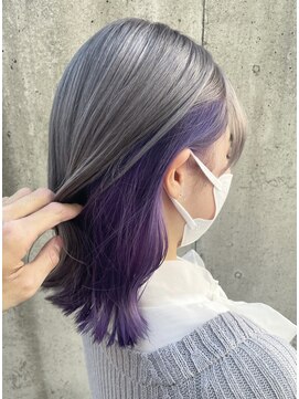 ブランシェ 西松山店 シルバー×パープル