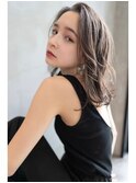 大人かわいい前髪セシルカットココアブラウンフリンジウェーブ