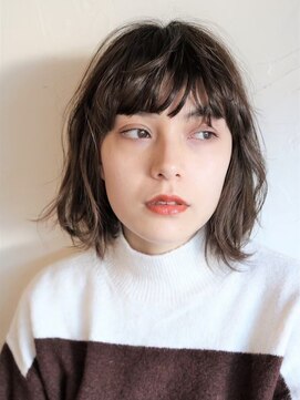 シーン 自由が丘(scene) 外ハネボブ×シアーカラー/地毛風カラー[自由が丘]