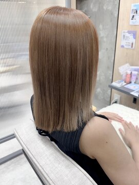 ルポシノエル(rupo si Noel) オレンジベージュ/ミディアム/ブリーチ無しWカラー